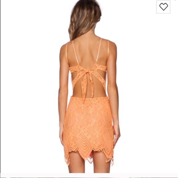 For Love and Lemons Orange Guava Dress - Picture 2 of 3